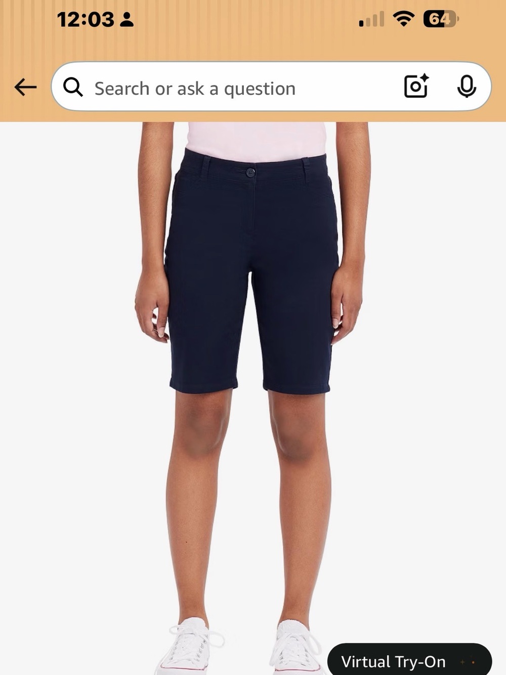 Izod Approved Schoolwear Uniform Stretch Skinny Navy Blue Shorts Size 9 NWT